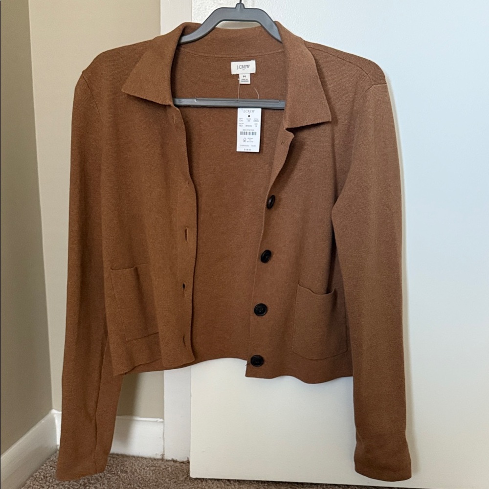 JCrew Women's Brown Jacket Size Medium New w/tags